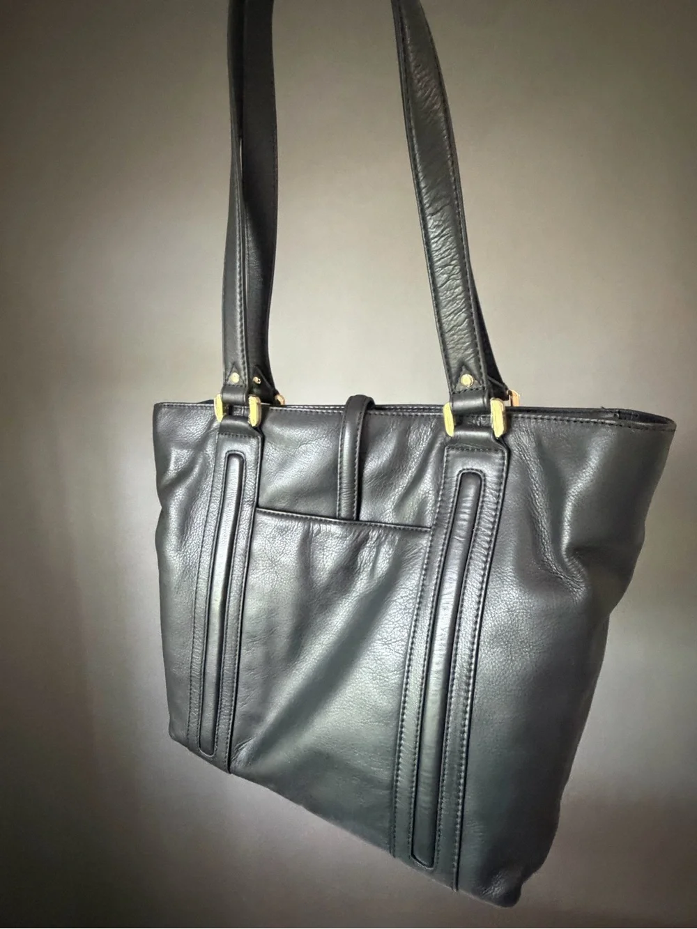 Black Leather Camera Bag Kelly Moore Evangeline Bag Women's Leather Tote Bag